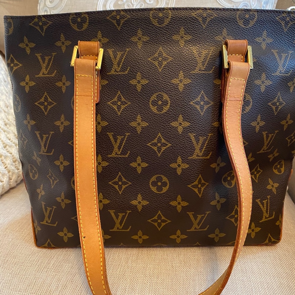 Authentic Louis Vuitton Cabas Mezzo Piano Tote Bag